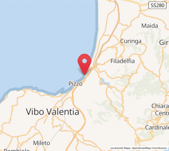 Map of Pizzo, Calabria