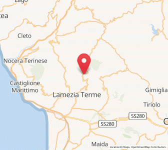 Map of Platania, Calabria