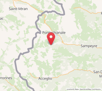 Map of Pleyne, Piedmont