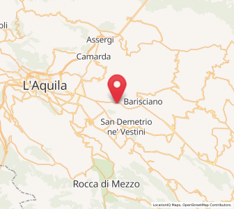 Map of Poggio Picenze, Abruzzo