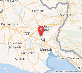 Map of Polazzo, Friuli Venezia Giulia