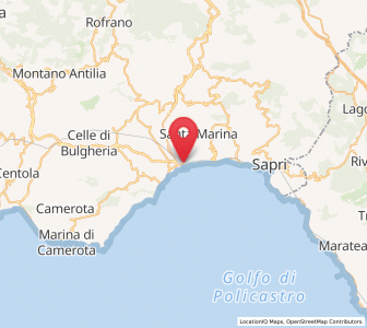 Map of Policastro Bussentino, Campania