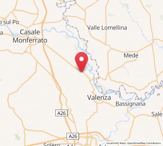Map of Pomaro Monferrato, Piedmont