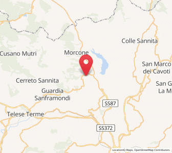 Map of Pontelandolfo, Campania