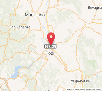 Map of Ponterio-Pian di Porto, Umbria