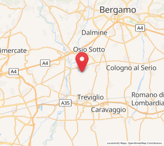 Map of Pontirolo Nuovo, Lombardy