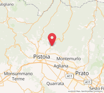 Map of Ponzano, Tuscany