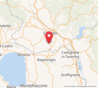 Map of Porano, Umbria