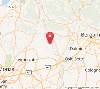 Map of Porto d'Adda, Lombardy
