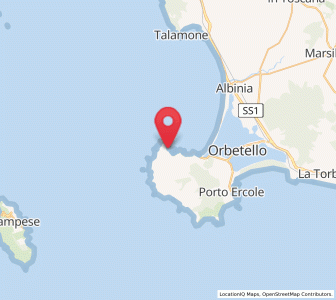 Map of Porto Santo Stefano, Tuscany