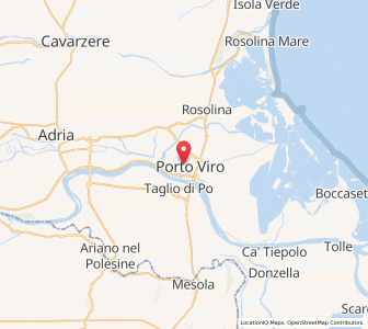 Map of Porto Viro, Veneto