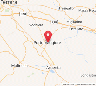 Map of Portomaggiore, Emilia-Romagna