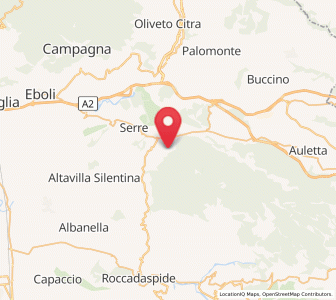 Map of Postiglione, Campania