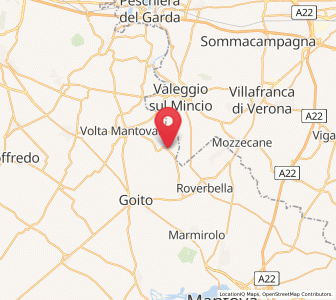 Map of Pozzolo, Lombardy