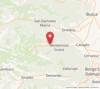 Map of Pradleves, Piedmont