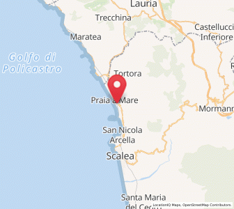 Map of Praia a Mare, Calabria
