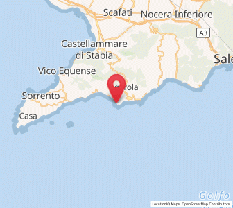 Map of Praiano, Campania