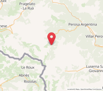 Map of Prali, Piedmont