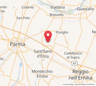Map of Praticello di Gattatico, Emilia-Romagna