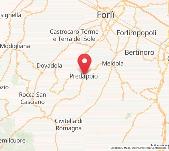 Map of Predappio, Emilia-Romagna