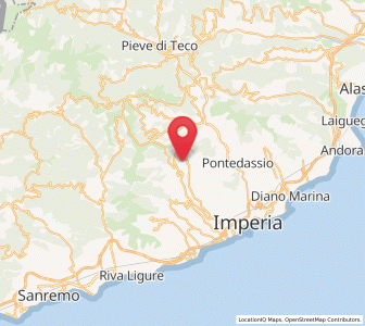 Map of Prelà Castello, Liguria