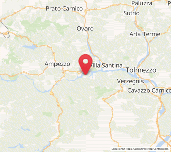 Map of Preone, Friuli Venezia Giulia