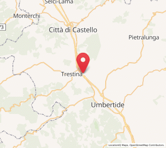 Map of Promano, Umbria