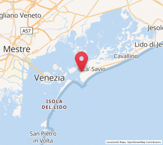 Map of Punta Sabbioni, Veneto
