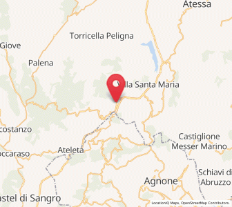 Map of Quadri, Abruzzo