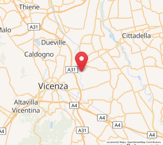 Map of Quinto Vicentino, Veneto