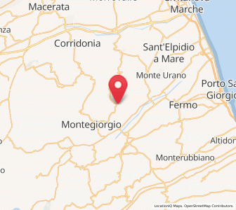 Map of Rapagnano, The Marches
