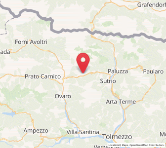 Map of Ravascletto, Friuli Venezia Giulia
