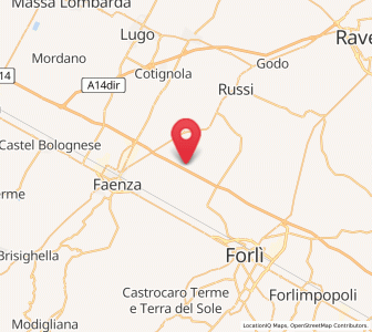 Map of Reda, Emilia-Romagna