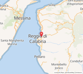 Map of Reggio di Calabria, Calabria