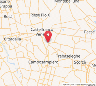 Map of Resana, Veneto