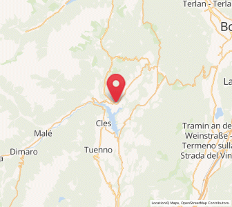 Map of Revò, Trentino-Alto Adige