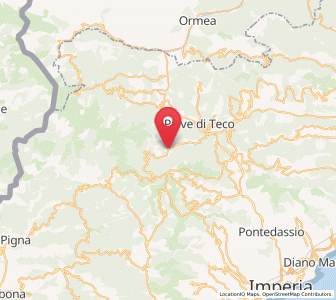 Map of Rezzo, Liguria