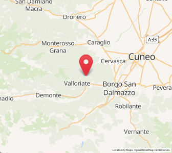 Map of Rittana, Piedmont