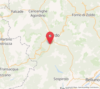 Map of Rivamonte Agordino, Veneto