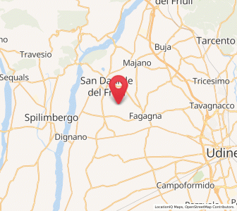 Map of Rive d'Arcano, Friuli Venezia Giulia