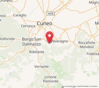 Map of Rivoira, Piedmont