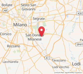 Map of Robbiano, Lombardy