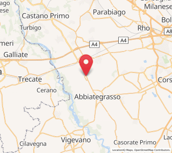 Map of Robecco sul Naviglio, Lombardy
