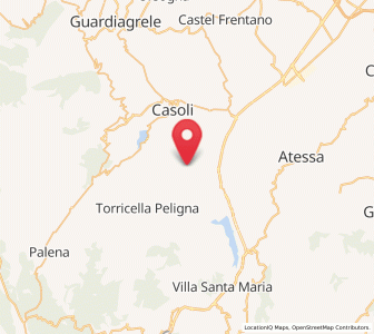 Map of Roccascalegna, Abruzzo