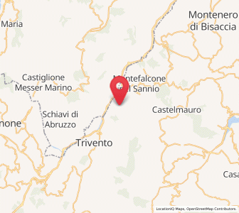 Map of Roccavivara, Molise