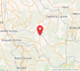 Map of Rocchetta Ligure, Piedmont