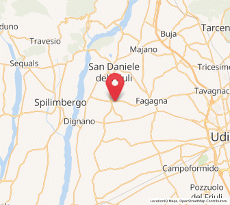 Map of Rodeano, Friuli Venezia Giulia