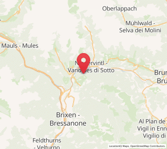 Map of Rodeneck, Trentino-Alto Adige