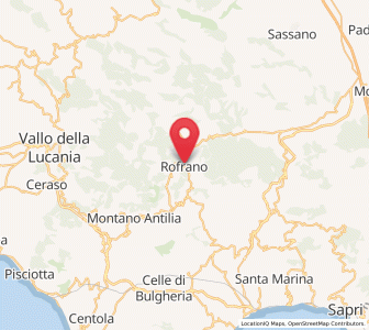 Map of Rofrano, Campania