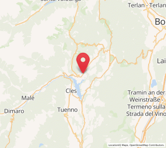 Map of Romallo, Trentino-Alto Adige